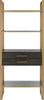 Safavieh Skylar 4 Tier 1 Drawer Etagere Gold and Grey Oak Furniture main image