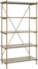Safavieh Rigby 5 Tier Etagere Gold Liquid and Rustic Oak Furniture 