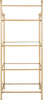 Safavieh Diana 4 Tier Etagere Gold Liquid and Tempered Glass Furniture 