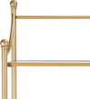 Safavieh Diana 4 Tier Etagere Gold Liquid and Tempered Glass Furniture 