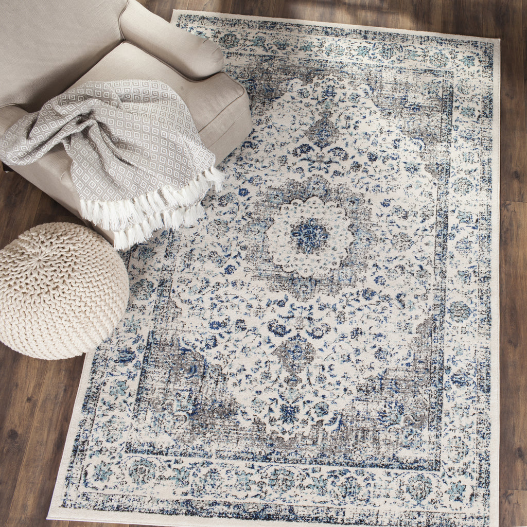 Safavieh Evoke EVK220D Grey/Ivory Area Rug Incredible Rugs and Decor