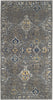 Safavieh Evoke EVK224G Dark Grey/Yellow Area Rug 