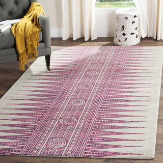 Safavieh Evoke EVK226F Ivory/Fuchsia Area Rug  Feature