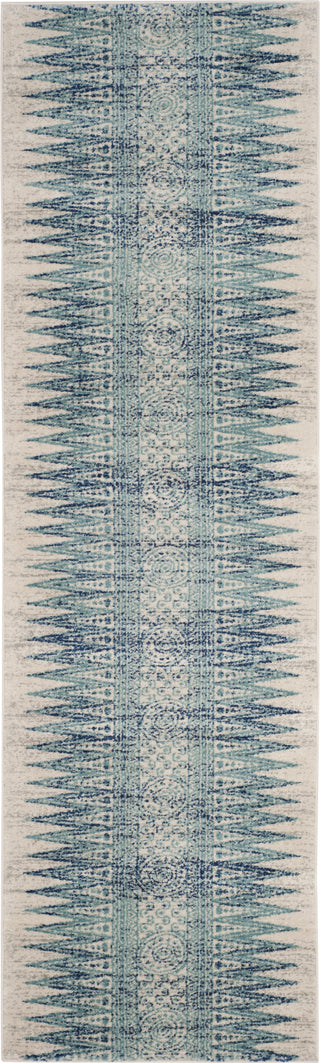 Safavieh Evoke EVK226T Ivory/Turquoise Area Rug 