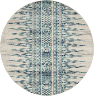 Safavieh Evoke EVK226T Ivory/Turquoise Area Rug 