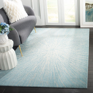 Safavieh Evoke EVK228J Aqua/Ivory Area Rug  Feature