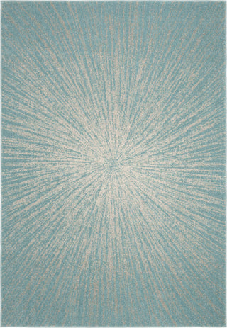 Safavieh Evoke EVK228J Aqua/Ivory Area Rug main image