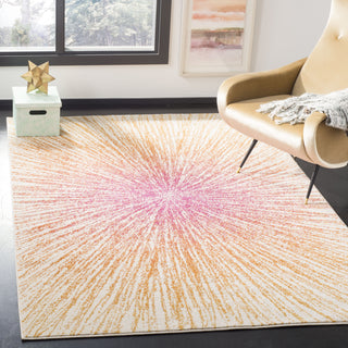 Safavieh Evoke EVK228R Fuchsia/Cream Area Rug  Feature