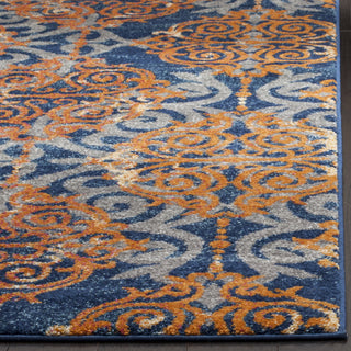 Safavieh Evoke EVK230S Blue/Orange Area Rug 