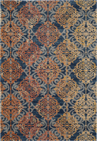 Safavieh Evoke EVK230S Blue/Orange Area Rug main image