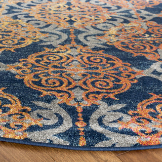 Safavieh Evoke EVK230S Blue/Orange Area Rug 