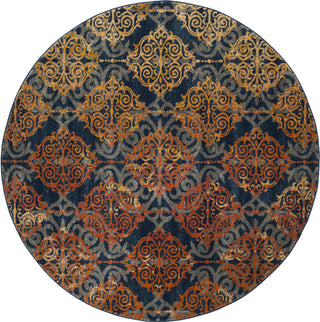 Safavieh Evoke EVK230S Blue/Orange Area Rug 