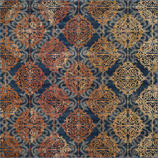 Safavieh Evoke EVK230S Blue/Orange Area Rug 