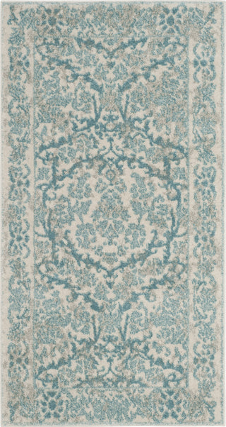 Safavieh Evoke EVK242C Ivory/Light Blue Area Rug 