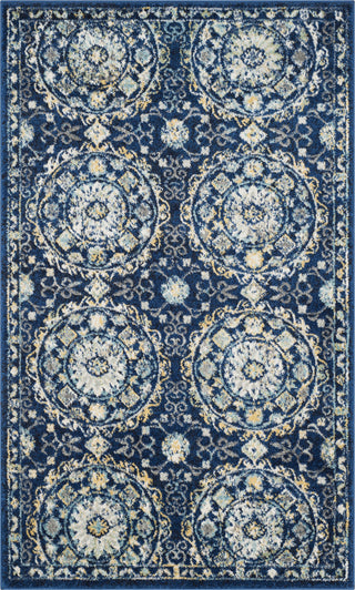 Safavieh Evoke EVK252A Navy/Ivory Area Rug 