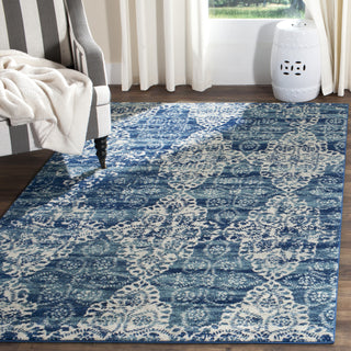 Safavieh Evoke EVK266F Royal/Ivory Area Rug  Feature