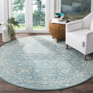 Safavieh Evoke EVK270D Light Blue/Ivory Area Rug  Feature