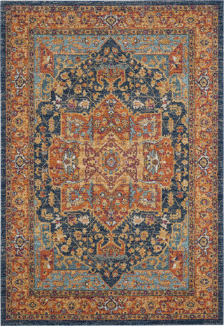 Safavieh Evoke EVK275C Blue/Orange Area Rug main image