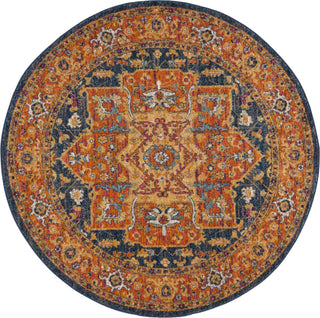 Safavieh Evoke EVK275C Blue/Orange Area Rug 