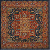 Safavieh Evoke EVK275C Blue/Orange Area Rug 