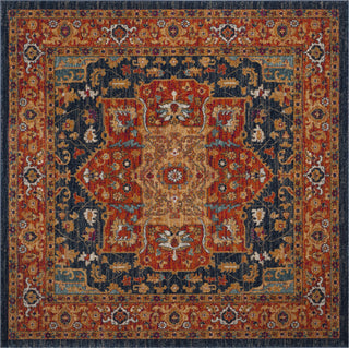 Safavieh Evoke EVK275C Blue/Orange Area Rug 