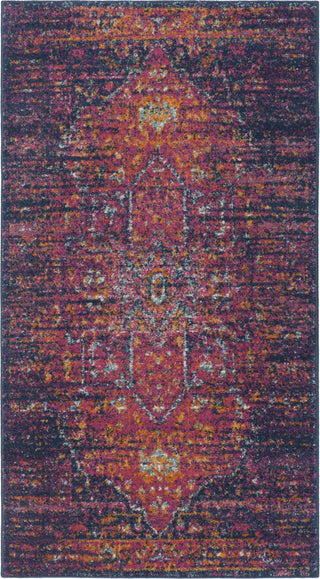 Safavieh Evoke EVK275F Blue/Fuchsia Area Rug 