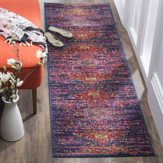 Safavieh Evoke EVK275F Blue/Fuchsia Area Rug  Feature