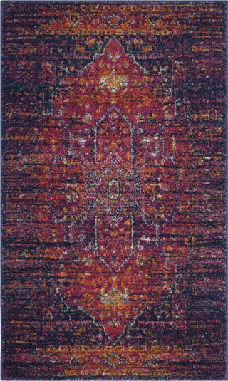 Safavieh Evoke EVK275F Blue/Fuchsia Area Rug 