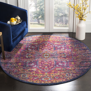 Safavieh Evoke EVK275F Blue/Fuchsia Area Rug 