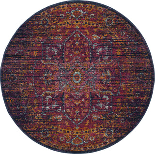 Safavieh Evoke EVK275F Blue/Fuchsia Area Rug 