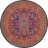 Safavieh Evoke EVK275S Fuchsia/Orange Area Rug 