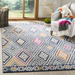 Safavieh Evoke EVK286N Navy/Ivory Area Rug  Feature