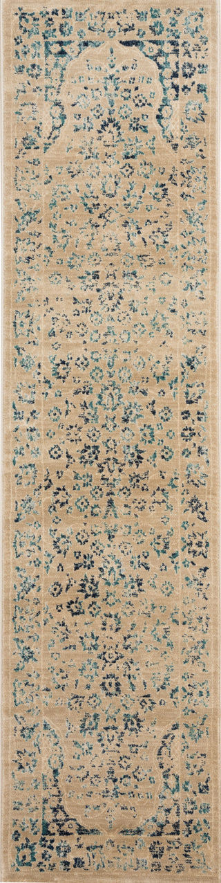 Safavieh Evoke EVK508F Beige/Turquoise Area Rug 