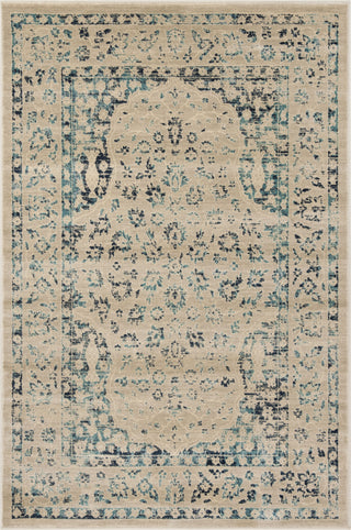 Safavieh Evoke EVK508F Beige/Turquoise Area Rug 