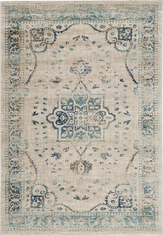 Safavieh Evoke EVK509F Beige/Turquoise Area Rug main image