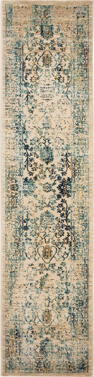 Safavieh Evoke EVK510F Beige/Turquoise Area Rug 