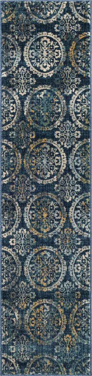 Safavieh Evoke EVK517D Navy/Creme Area Rug 