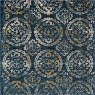 Safavieh Evoke EVK517D Navy/Creme Area Rug 