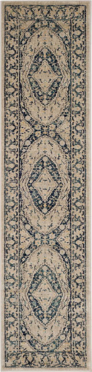 Safavieh Evoke EVK518C Beige/Navy Area Rug 