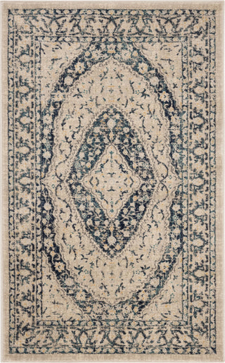 Safavieh Evoke EVK518C Beige/Navy Area Rug 