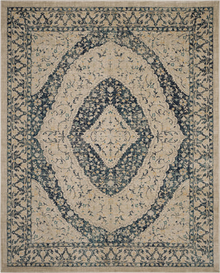 Safavieh Evoke EVK518C Beige/Navy Area Rug 