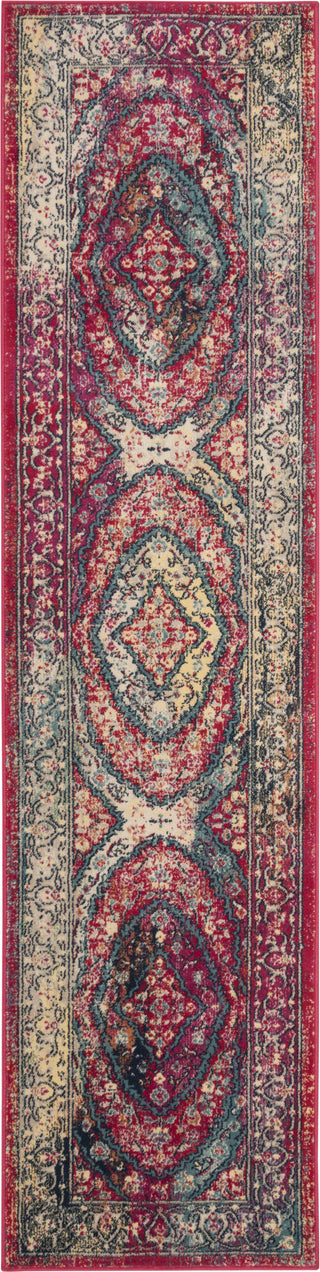 Safavieh Evoke EVK518K Fuchsia/Ivory Area Rug 