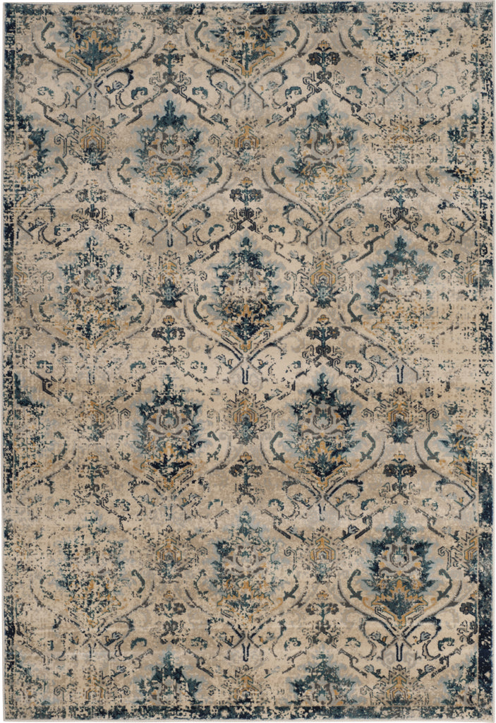 Safavieh Evoke EVK519C Beige/Navy Area Rug main image