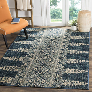 Safavieh Evoke EVK521D Royal/Ivory Area Rug  Feature