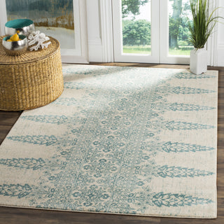 Safavieh Evoke EVK521F Ivory/Teal Area Rug  Feature