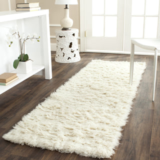 Safavieh Flokati Shag Ivory Area Rug Room Scene Feature