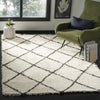 Safavieh Flokati 155 Ivory/Brown Area Rug Room Scene Feature