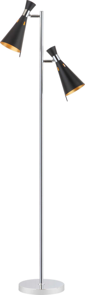 Safavieh Efisio Floor Lamp Chrome Mirror main image