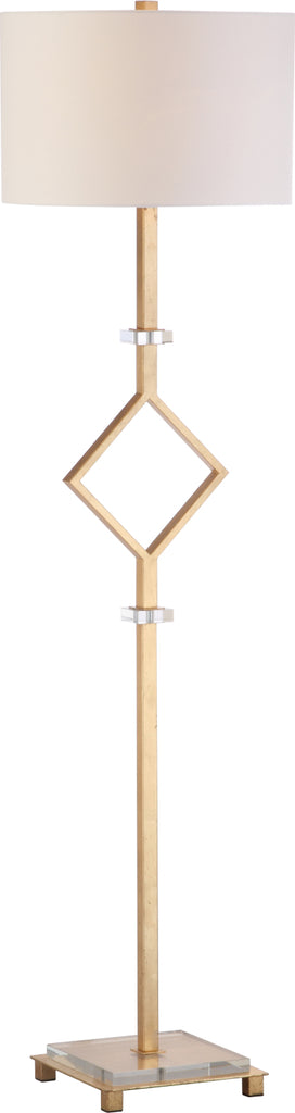 Safavieh Tonia Floor Lamp Gold Leaf Mirror main image