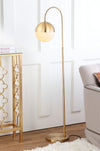 Safavieh Jonas 555-Inch H Floor Lamp Brass Gold Mirror 